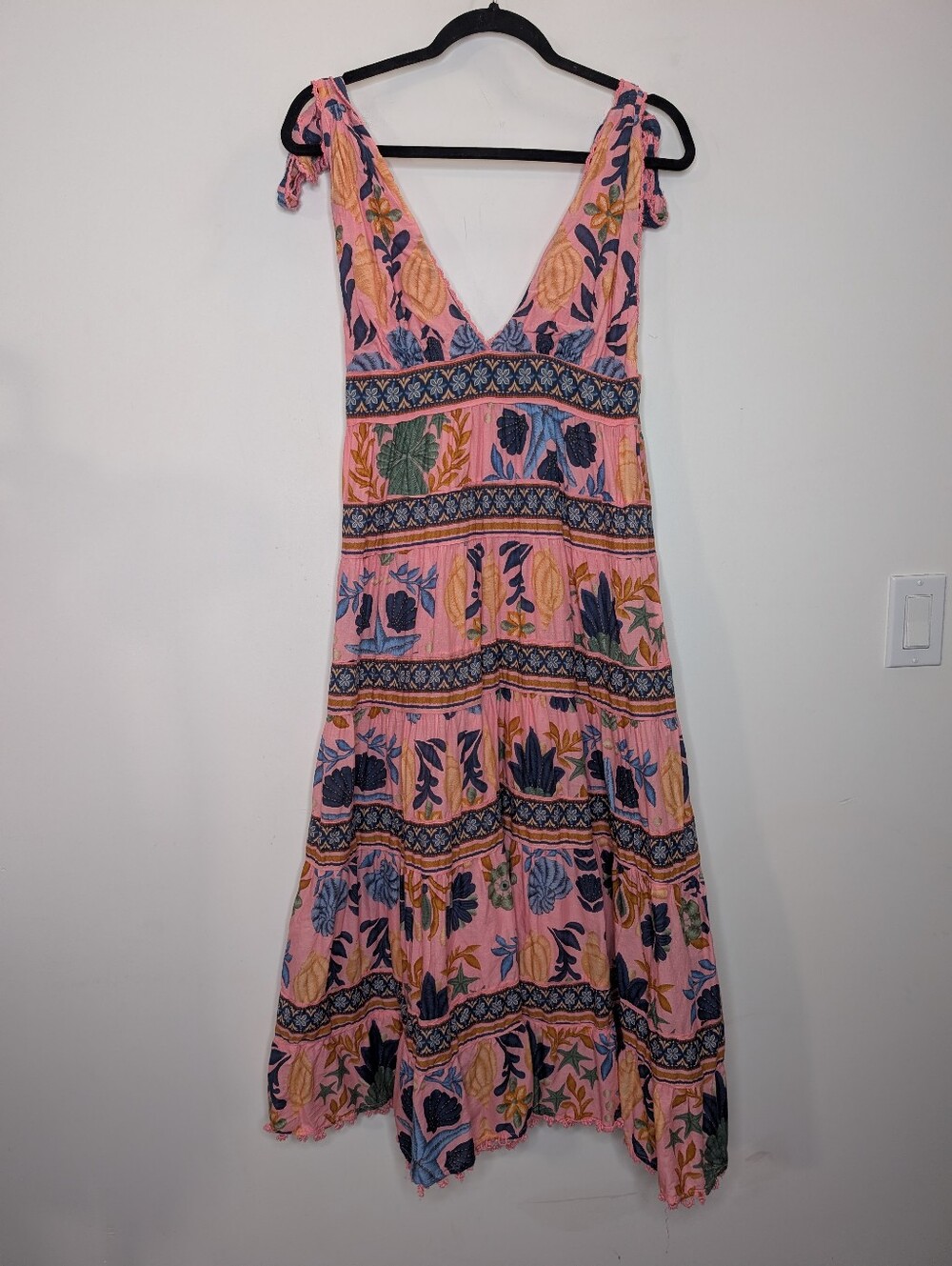 FARM Rio Seashell Tapestry Midi Dress M - Picture 5 of 9